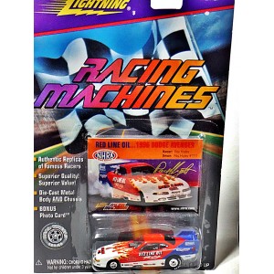Johnny Lightning Racing Machines - Red Line Oil Dodge Avenger Funny Car