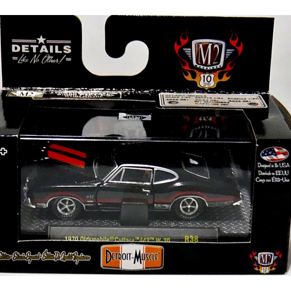 M2 Machines 1:64 Detroit Muscle Release 44 1970 Olds Cutlass 442 W30 Red 