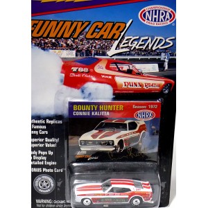 Johnny Lightning Funny Car Legends: Connie Kalitta Bounty Hunter 1973 Ford Mustang Mach 1 NHRA Funny Car