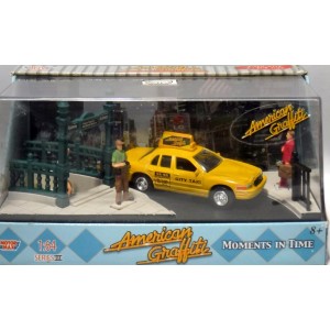 Motor Max American Graffiti Ford Crown Victoria Taxi Diorama