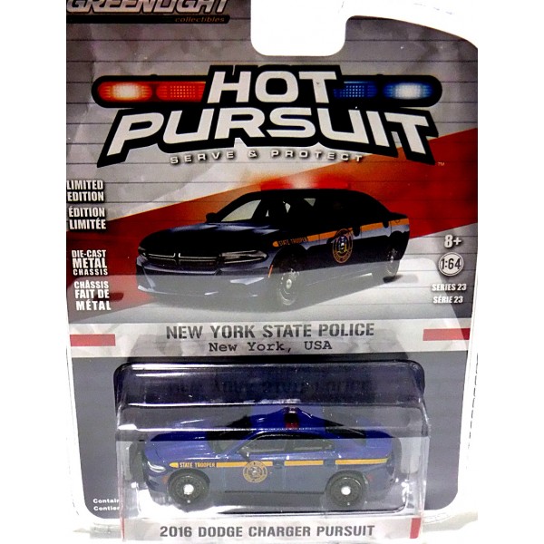 1/64 GREENLIGHT HOT PURSUIT SERIES 13 NYPD 2009 DODGE CHARGER CRUISER POLICE CAR 