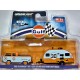 Greenlight Promo - Gulf Racing Hitch and Tow Set - Volkswagen Pickup Truck and Winnie Drop Trailer