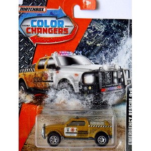 Matchbox - Color Changers - Emergency Rescue Trail Unit EMS 4x4