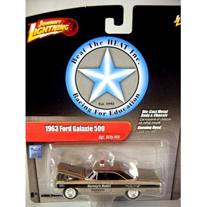 Johnny Lightning 2.0 Beat The Heat - Sgt Billy Hill - Barney's Bullet Mayberry 1963 Ford Galaxie 500 Police Car