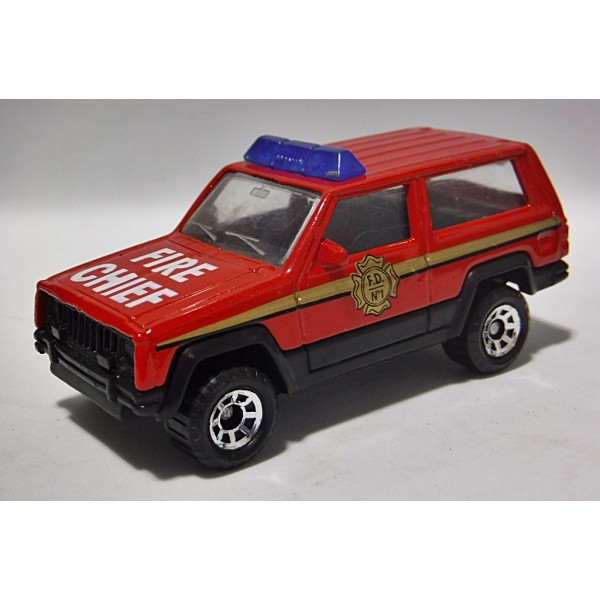 1984-2001 JEEP CHEROKEE FIRE W// HITCH FIRE RESCUE 1:64 SCALE DIECAST MODEL CAR
