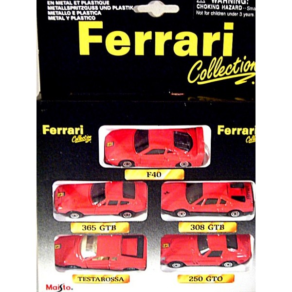 Maisto Ferrari Collection Series - Rare 1:64 Scale 5 Car Set 
