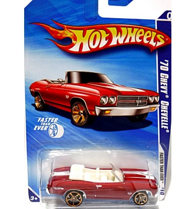 Hot Wheels 1970 Chevelle SS Convertible with Faster Than Ever Wheels