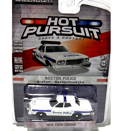 Greenlight Hot Pursuit - Boston Police - 1976 Ford Torino 
