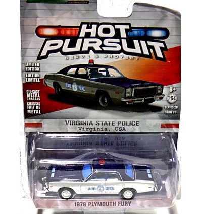 Greenlight Hot Pursuit - Virginia State Police 1978 Plymouth Fury