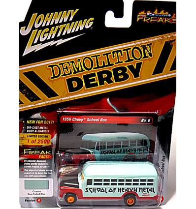 Johnny Lightning Street Freaks - Demolition Derby - 1957 Chevrolet School Bus