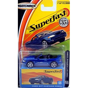 Matchbox 35th Anniversary Superfast Ford Mustang SVT Cobra