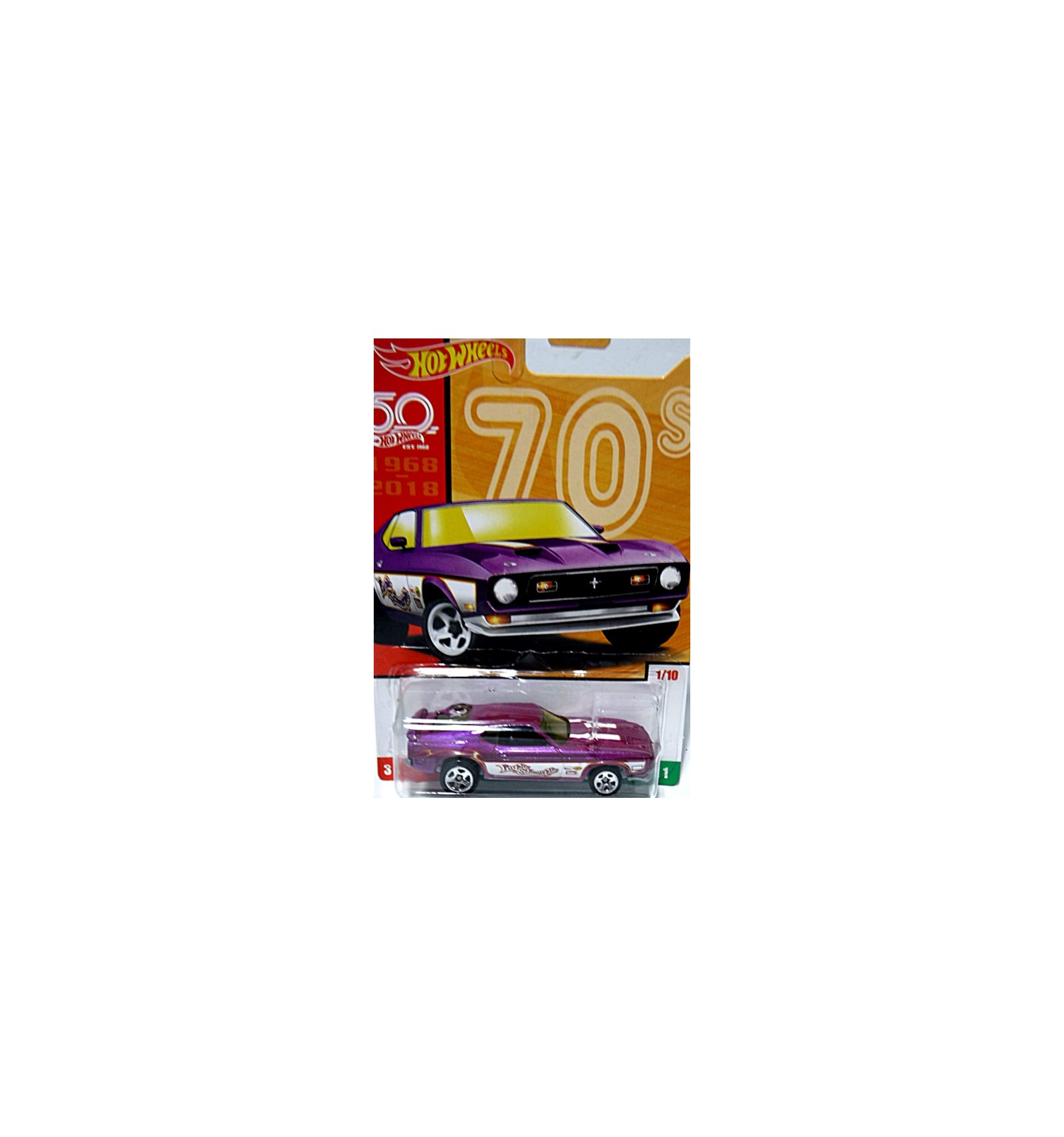 Hot Wheels 50th Anniversary Throwbacks 1971 Ford Mustang Mach 1 Fastback