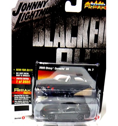 Johnny Lightning Street Freaks - Blacked Out - Chevrolet Corvette C5 Coupe