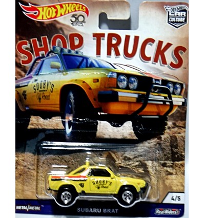 Hot Wheels Car Culture - Shop Trucks - Sooby's Off Road Subaru Brat Shop Truck