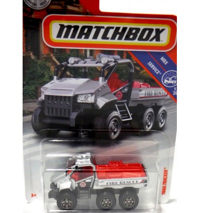 Matchbox - Trail Tracker - 6x6 Fire Rescue Vehicle