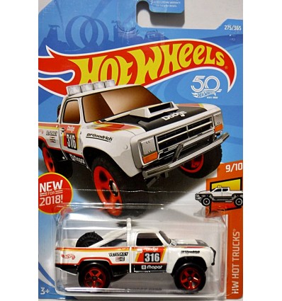 Hot Wheels - 1987 Dodge D100 MOPAR OffRoad Pickup Truck