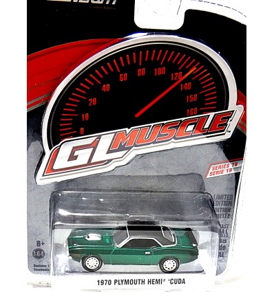 Greenlight - Green Machine - GL Muscle - 1970 Plymouth Hemi Cuda