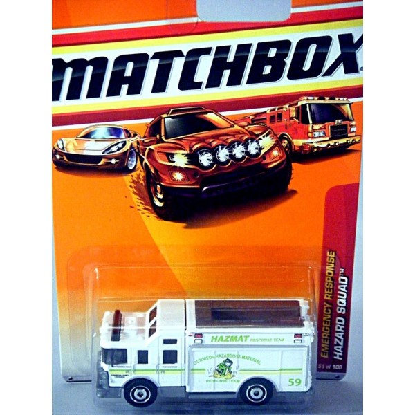 Matchbox Hazmat Squad Fire Truck - Global Diecast Direct