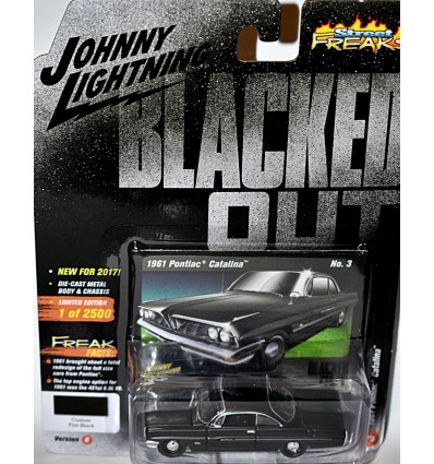 Johnny Lightning Black with Flames 1961 Pontiac Catalina