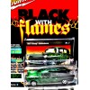 Johnny Lightning Black with Flames 1957 Chevrolet Hot Rod Ambulance