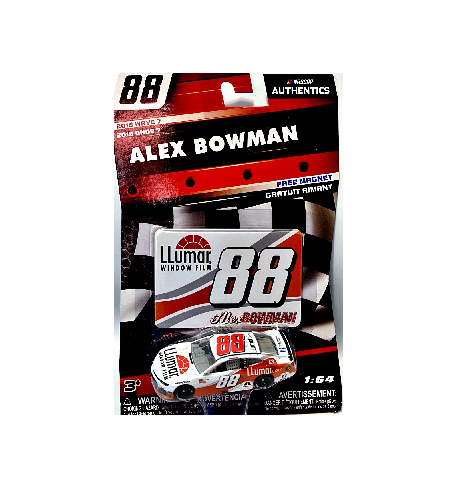 NASCAR 2019 ALEX BOWMAN  #88 LlUMAR WINDOW FILM 1/64 CAR 