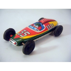 Post WWII Japanese Tin Toy Race Car - 35