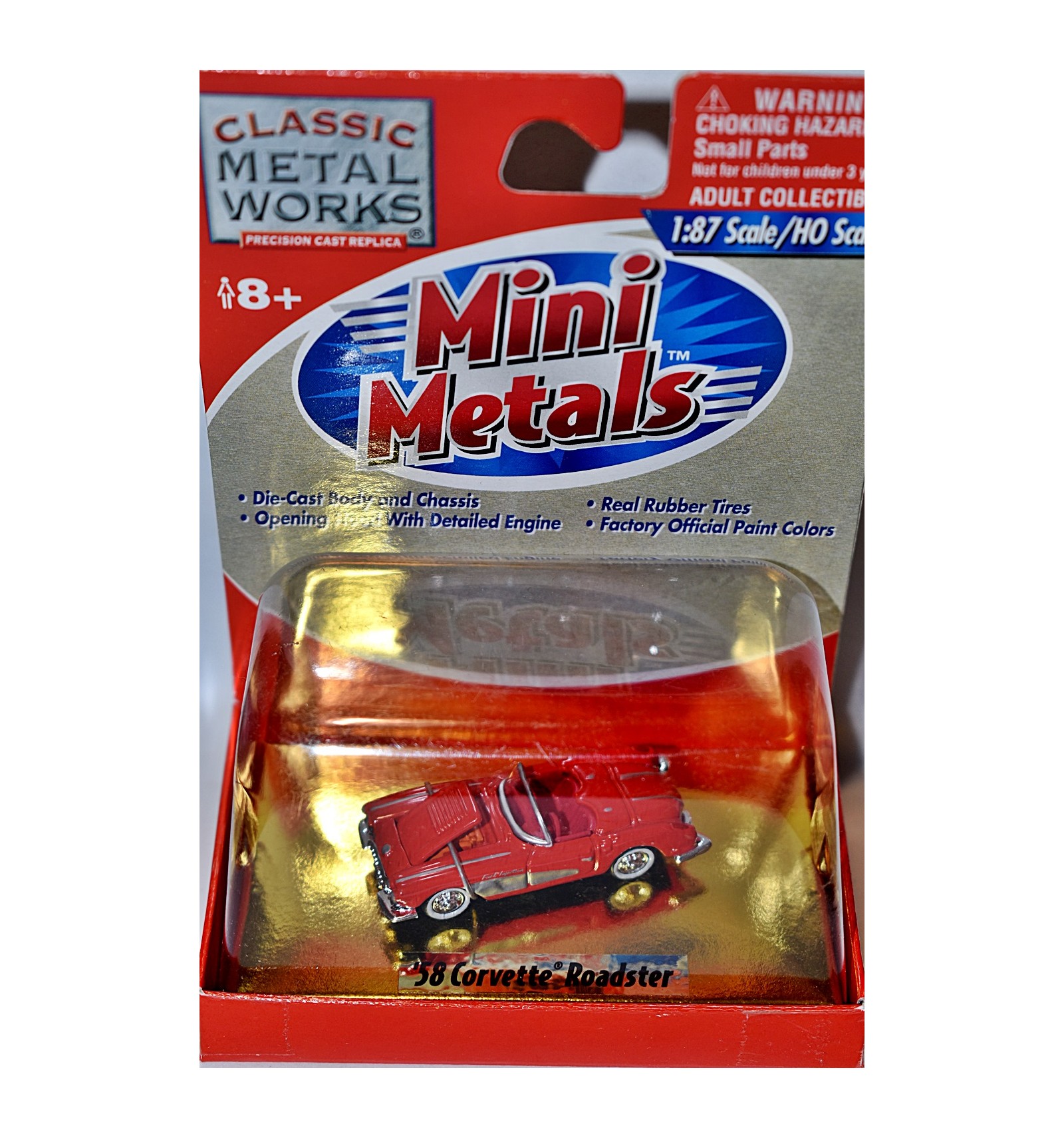 Classic Metal Works Mini Metals HO Scale 1958 Chevrolet Corvette