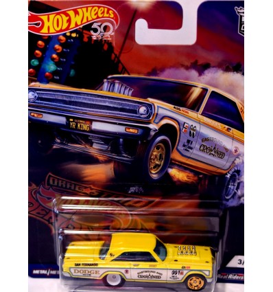 Hot Wheels Car Culture Dragstrip Demons - Eastbound & Crowned - 1965 Dodge Coronet Altered