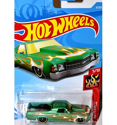 Hot Wheels 1971 Chevrolet El Camio Pickup Truck with Flames