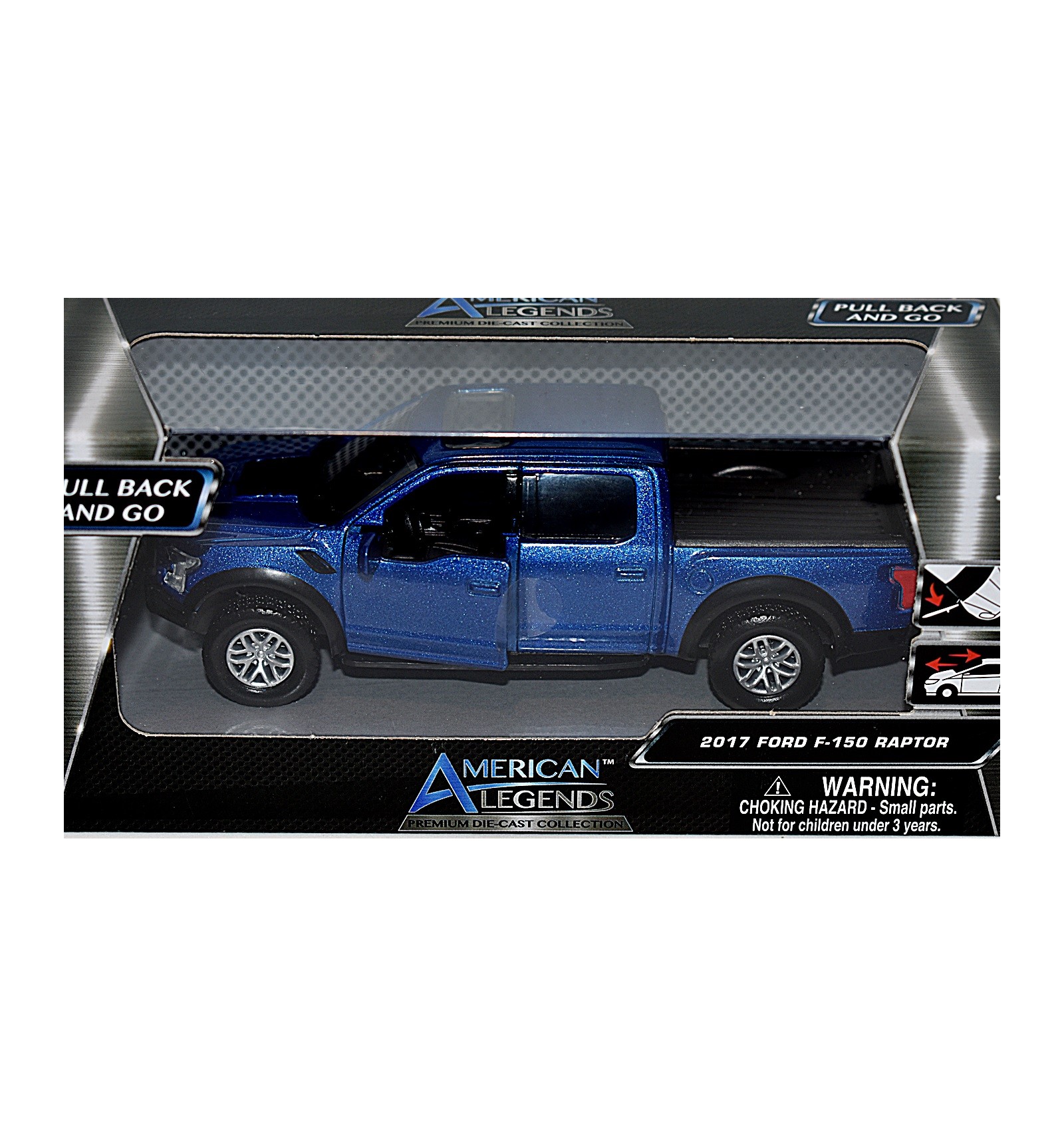 NEW MOTOR MAX AMERICAN LEGENDS 2017 FORD F-150 RAPTOR RED 1:43 DIE-CAST VEHICLE 