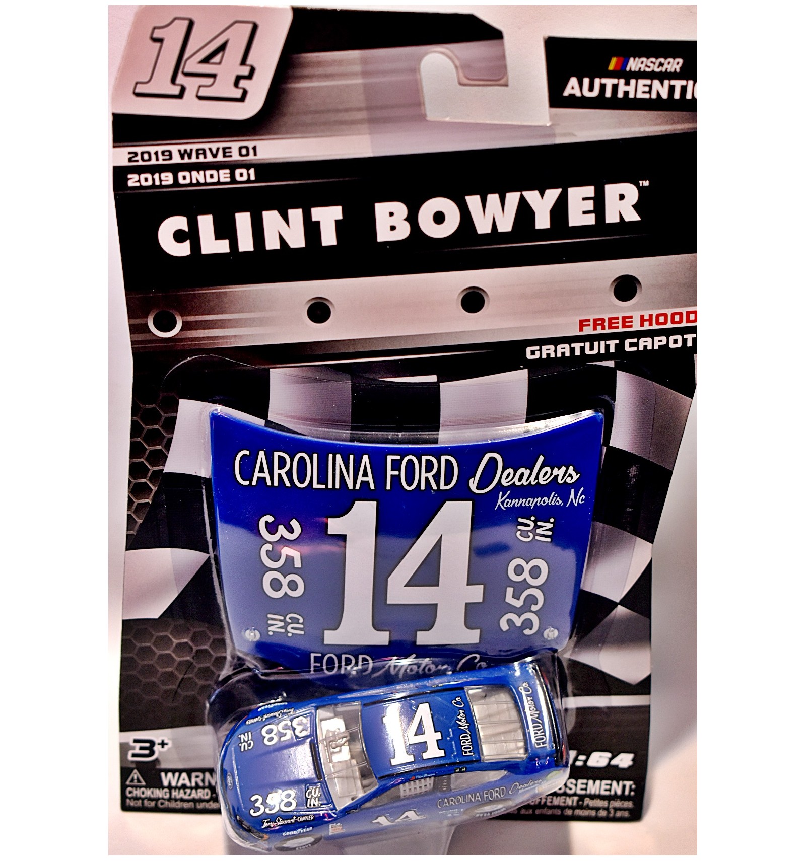 NASCAR Authentics Clint Bowyer Carolina Ford Dealers Ford Fusion