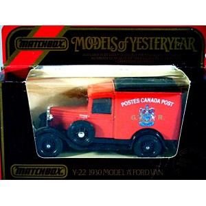 Matchbox Models of Yesteryear - Canada Post 1930 Ford Model A Van 