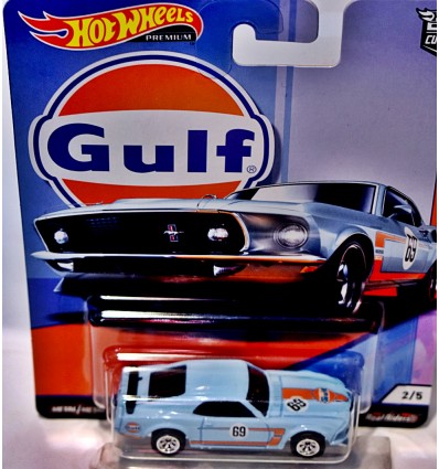 Hot Wheels Premium Gulf Racing Ford Mustang Boss 302