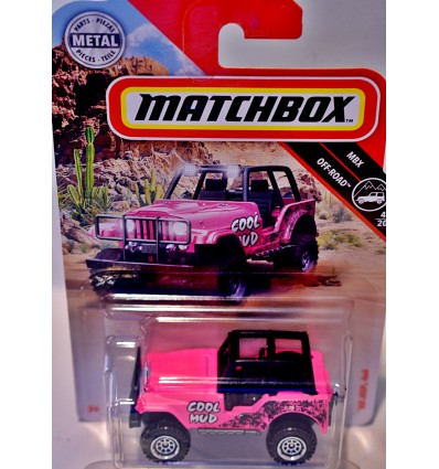 Matchbox - One for the Ladies! Hot Pink Jeep 4x4 Cool Mud