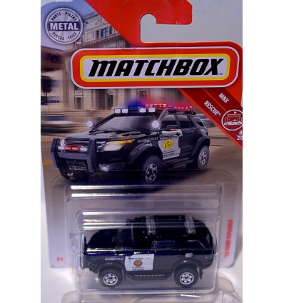 Matchbox - San Diego Police Dept Ford Explorer Patrol Truck