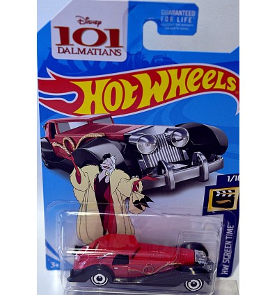 Hot Wheels - Disney 101 Dalmatians Cruella DeVil's 1930's Cadillac