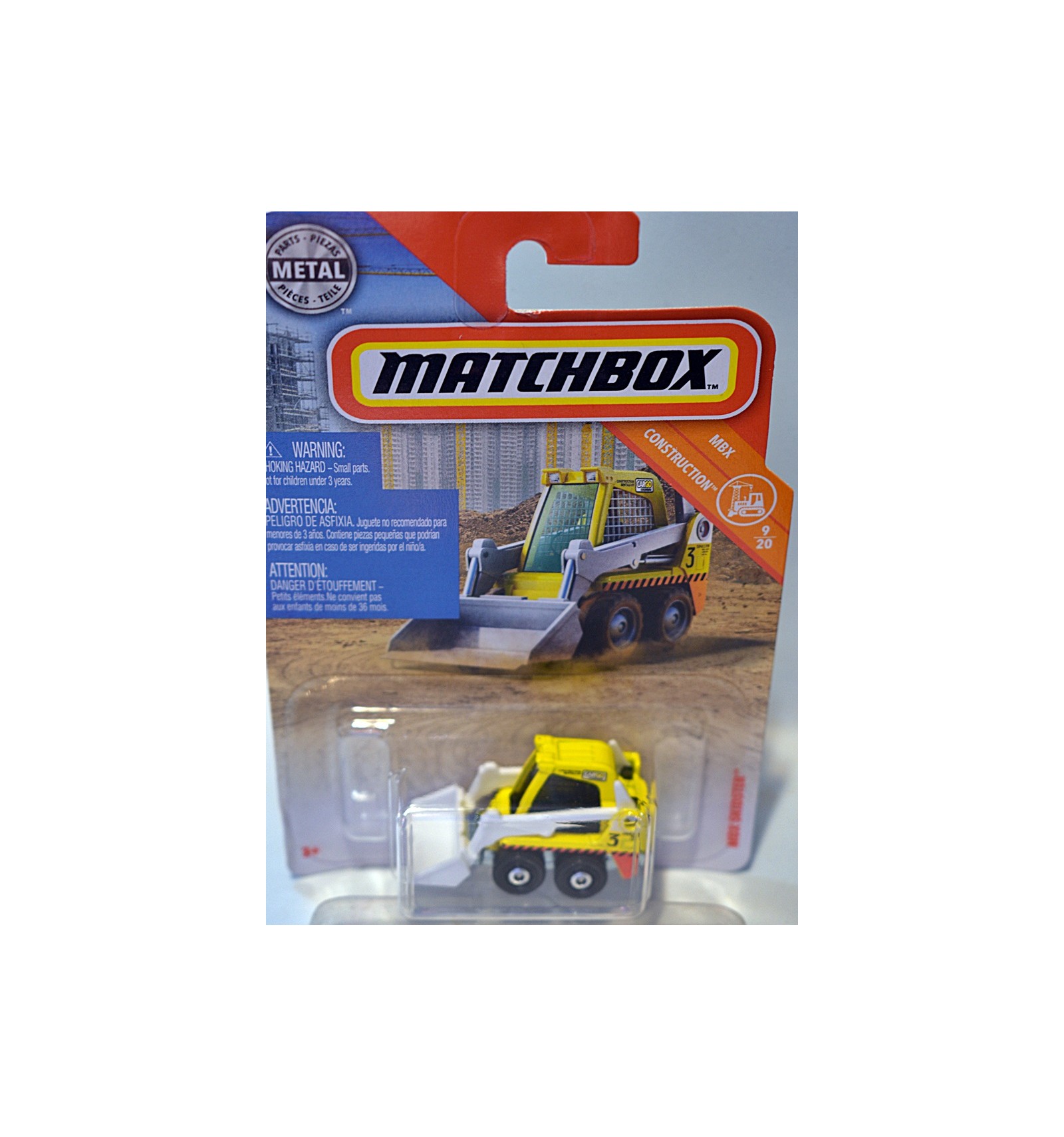 2021 Matchbox #77 RED / MATCHBOX COUNTY FIRE / MOC Skidster™ Bobcat® S100 