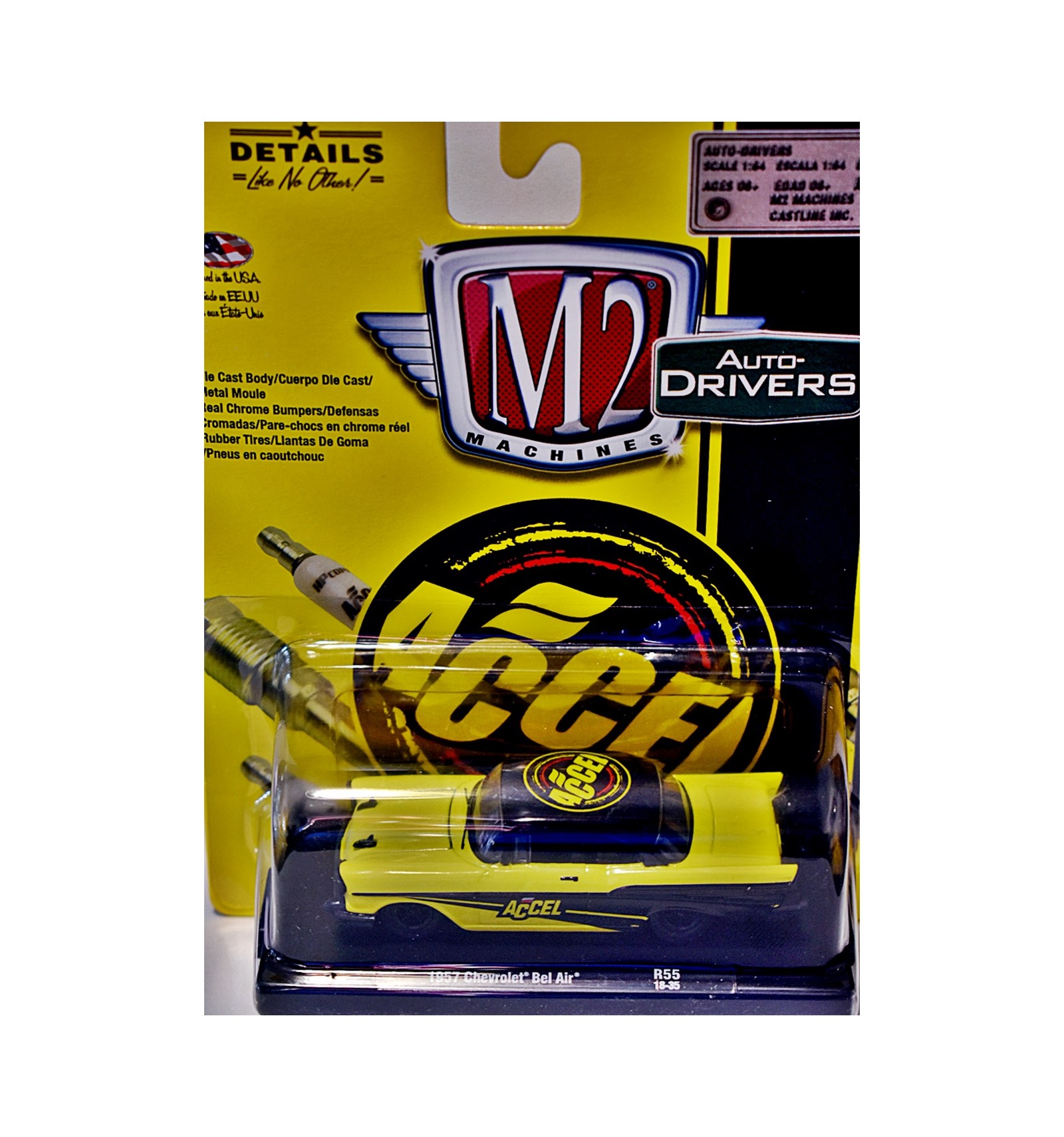 M2 Machines Drivers - Accel - 1957 Chevy Bel Air - Global Diecast Direct