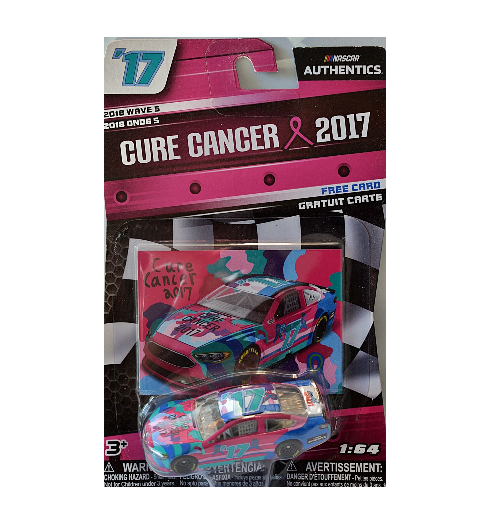 NASCAR Authentics NASCAR Cure Cancer 2017 Ford Fusion Stock Car