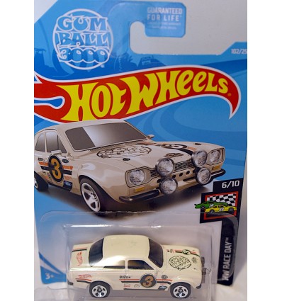 2019 Hot Wheels '70 Ford Escort RS1600 Gumball 3000 HW Race Day 6/10 2 