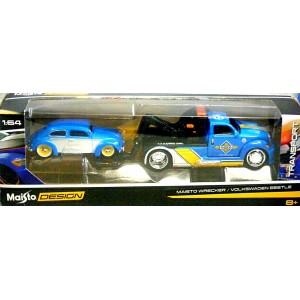 Maisto - Design - Volkswagen Beetle and Tow Truck Set 