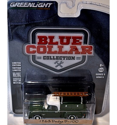 Greenlight - Blue Collar -1963 Dodge D-100 Contractors Truck