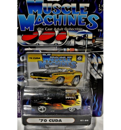 MUSCLE MACHINES '70 Plymouth Cuda 00-4 Real Riders FREE SHIPPING
