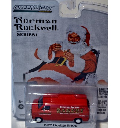 Greenlight - Norman Rockwell - 1977 Dodge B-100 Percevel Mobile Bakery Truck