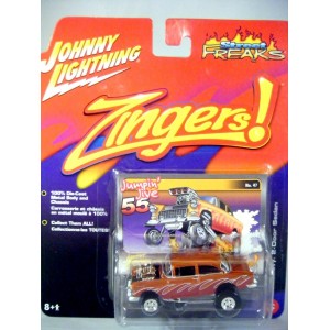 Johnny Lightning Street Freaks Zingers - 55 Chevy Gasser