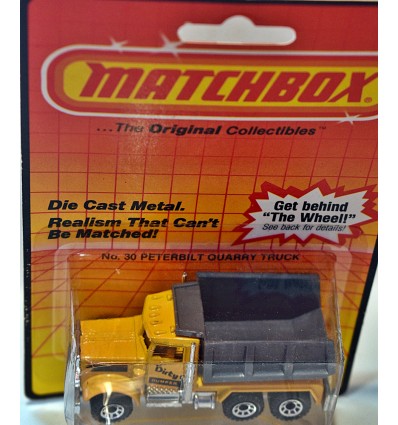 Matchbox Peterbuilt Dump Truck - Chrome Stacks