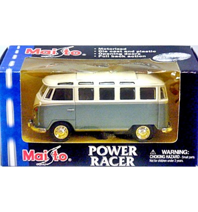 Maisto Power Racer 1960's Volkswagen 21 Window Samba Bus