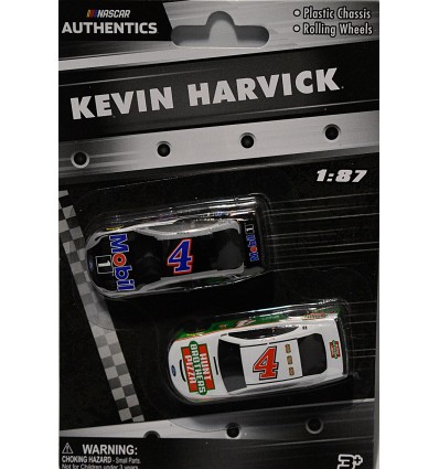 NASCAR Authentics - HO Scale - Kevin Harvick Hunts Brothers Pizza, and Mobile Ford Mustang set