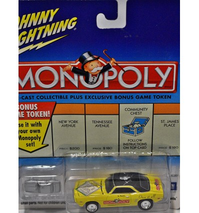 Johnny Lightning Monopoly - 1969 Chevrolet Camaro Camaro Monopoly piece