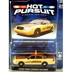 Greenlight Hot Pursuit Vanderburgh County, IN Sheriff Ford Crown Victoria Police Car